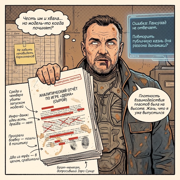 Отчёт: Аналитический по игре «Дюна»