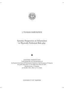 Systemic Perspectives on Information in Physically Performed Role-play
