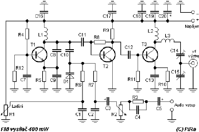 Схема радиопередатчика