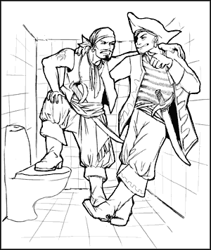 Сортирная интрига. Илл. Е. Ладзиной