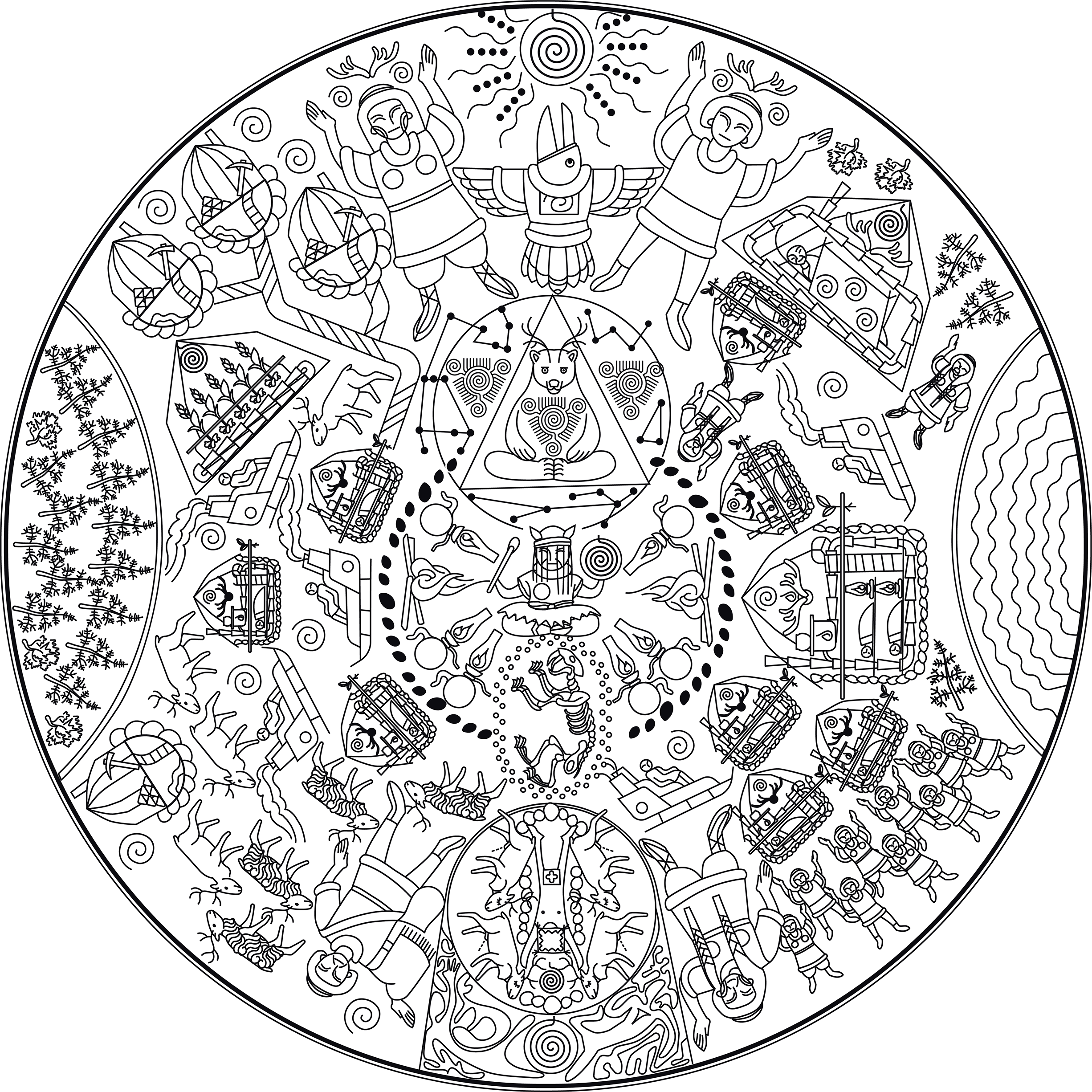 Полный рисунок археологии, автор – Алви (Яков Бурденко)