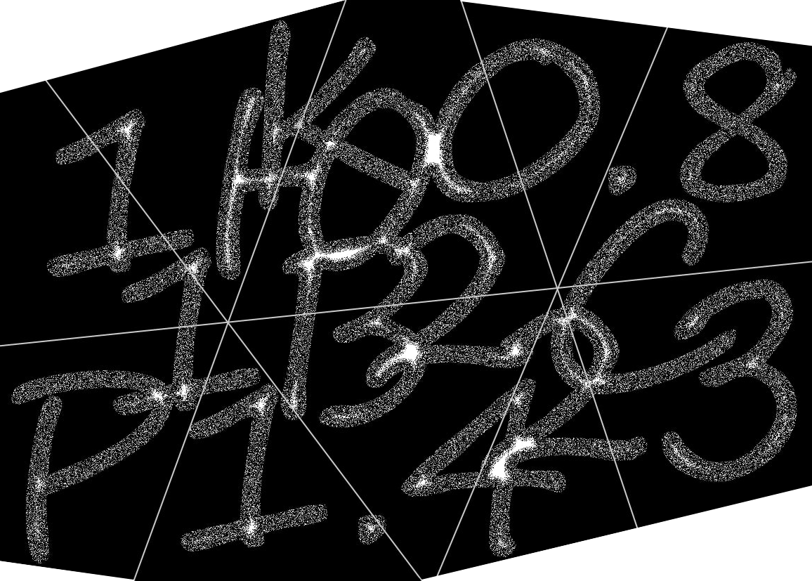 Шурфовая карточка с нарезкой на 10 «образцов». Расшифровка: 1Ю 1В 2С 2З Р1.4 К0.8